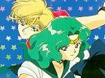 Sailor Uranus acompañada de Sailor Neptune